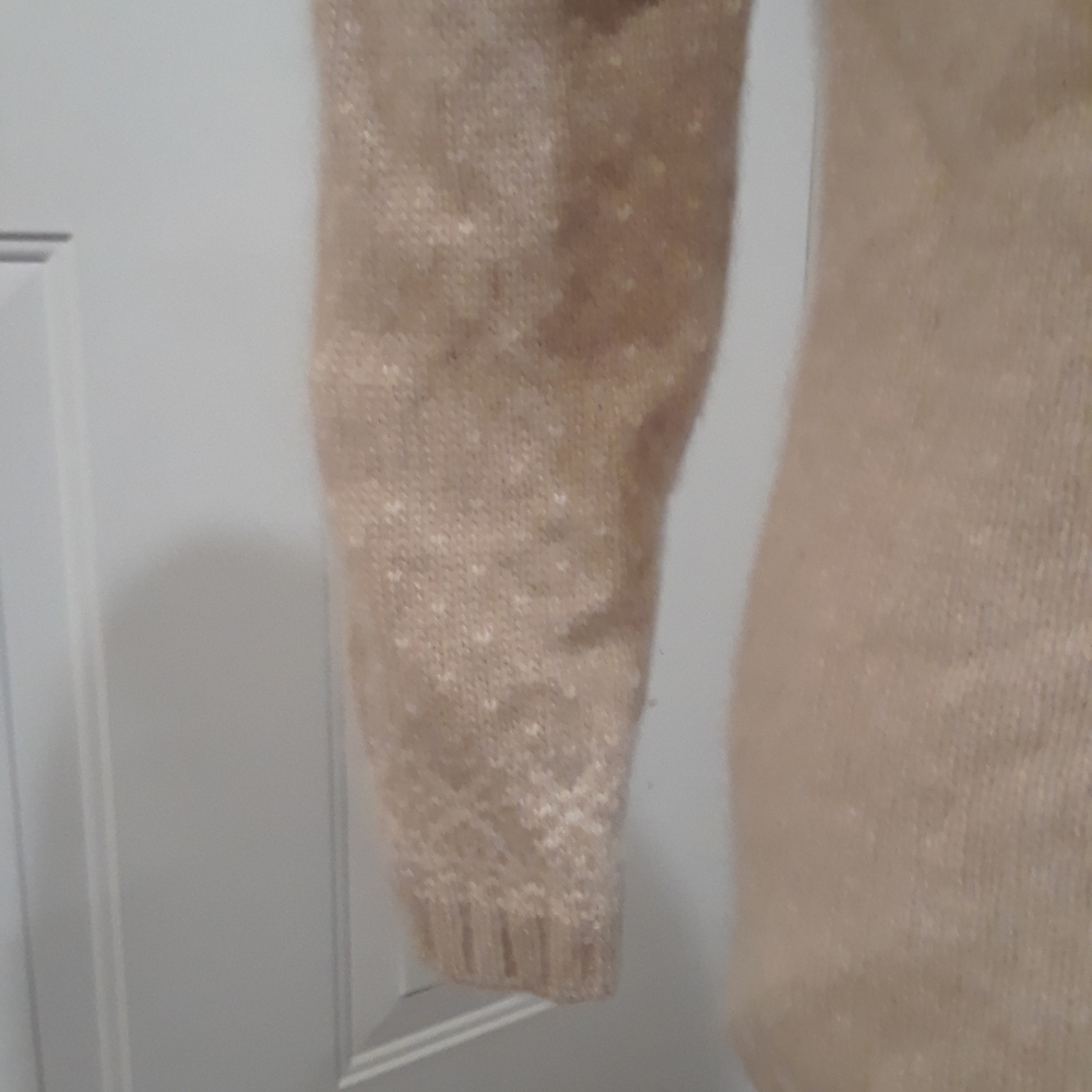 Talbots Cashmere Tan Sweater - Picture 6 of 9